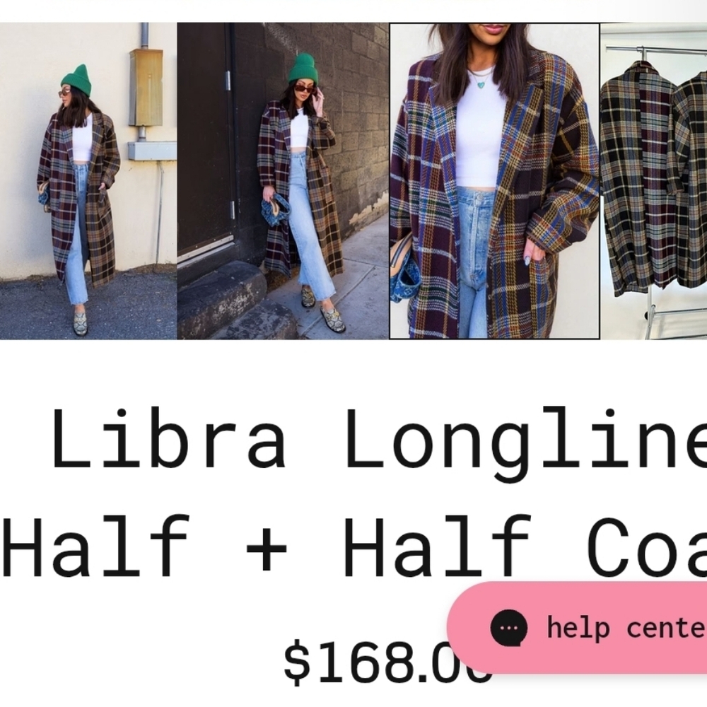 Dressed in Lala Libra Longline Half + Half Coat - This size sold out. - Picture 3 of 3